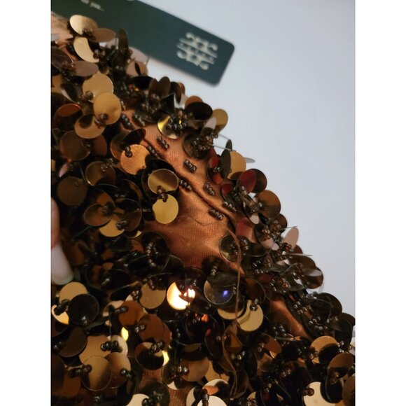 Bronze Sequin Shoulder Bag - Picture 2 of 10